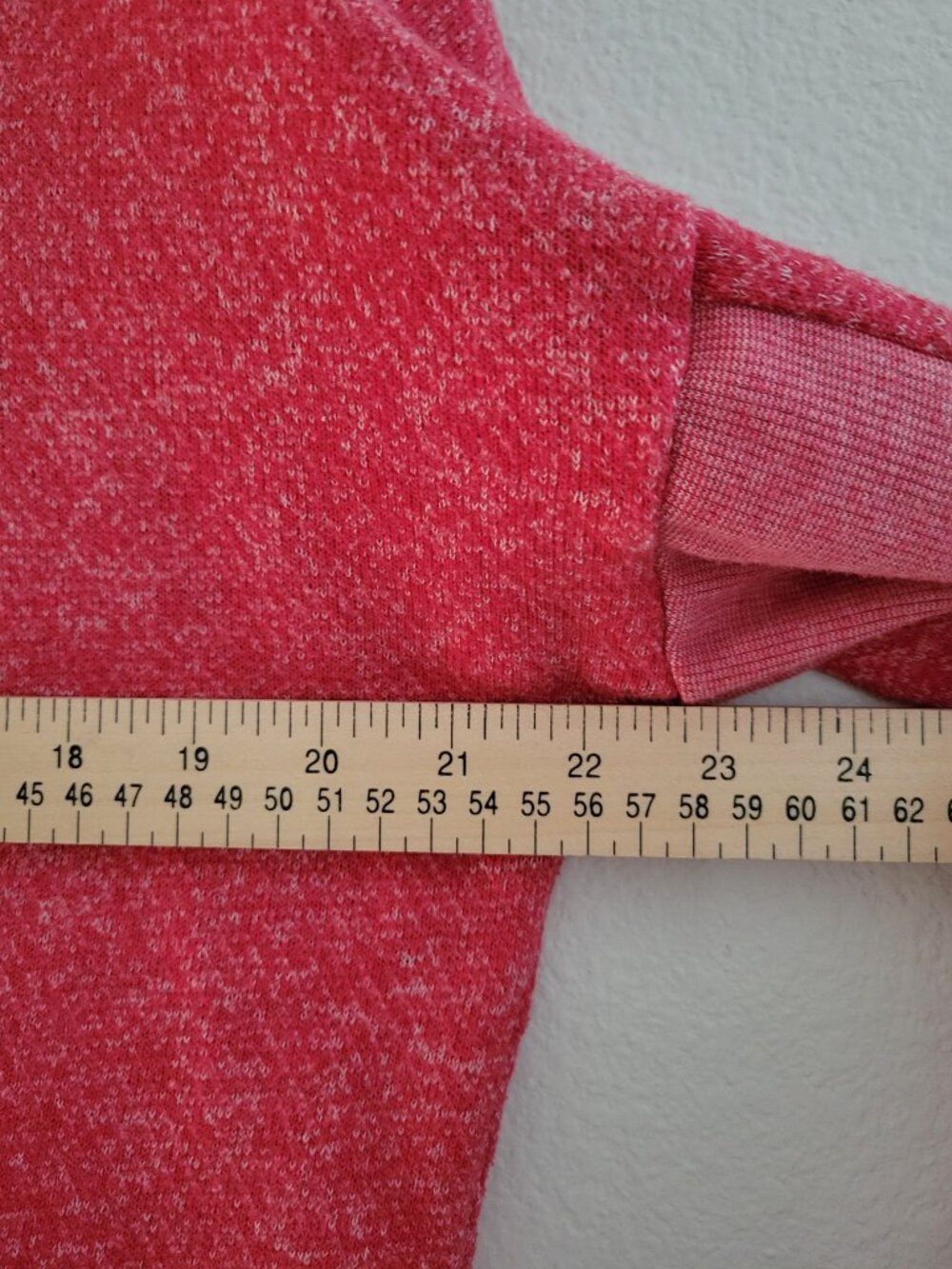 Tommy Hilfiger Athluxe Cowl Neck Fleece Sweater Large Red Pink Womens Cozycore - Picture 11 of 16